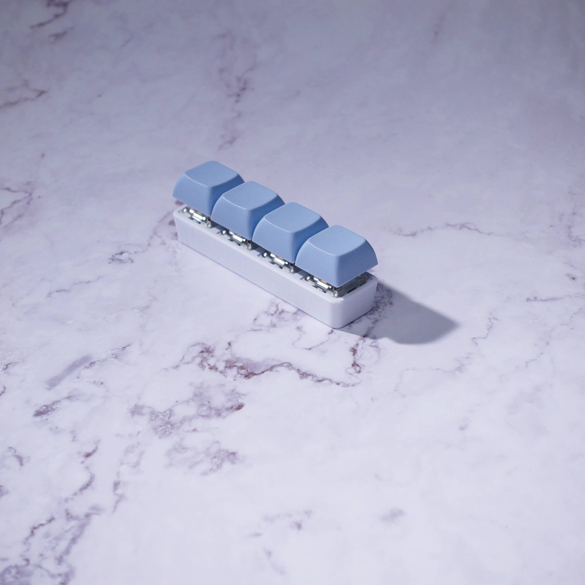 Strudel3D - Wholesale Fidget Toy - Kids - 4 Key Mechanical Keyboard Fidget Keychain0