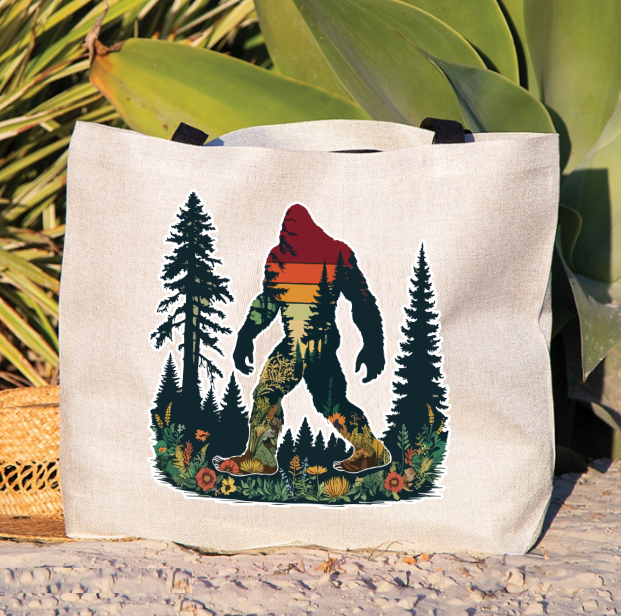 Prairie Chicken Sticker Shop & Gifts - Wholesale Tote Bag - Women's - Sasquatch Bigfoot Tote Bag1