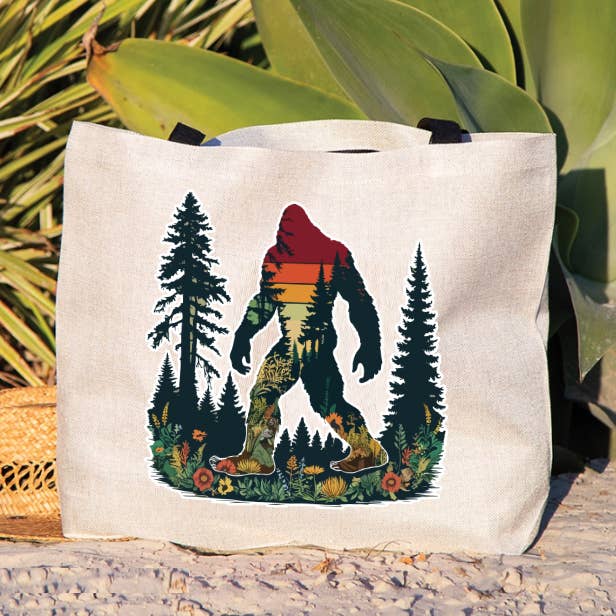 Prairie Chicken Sticker Shop & Gifts - Wholesale Tote Bag - Women's - Sasquatch Bigfoot Tote Bag1