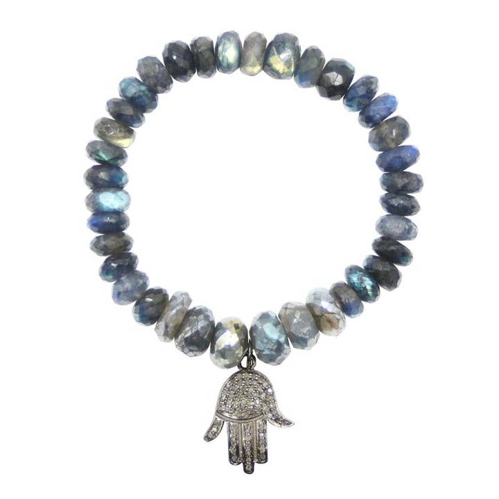 Pulseira Hamsa de Diamante por atacado de Kamaria Jewelry