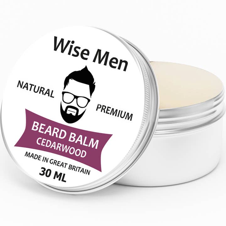 Wise Men – wholesale Beard styling product – Beard Balm for Men 30ml | Natural | Styling Conditioning UK18