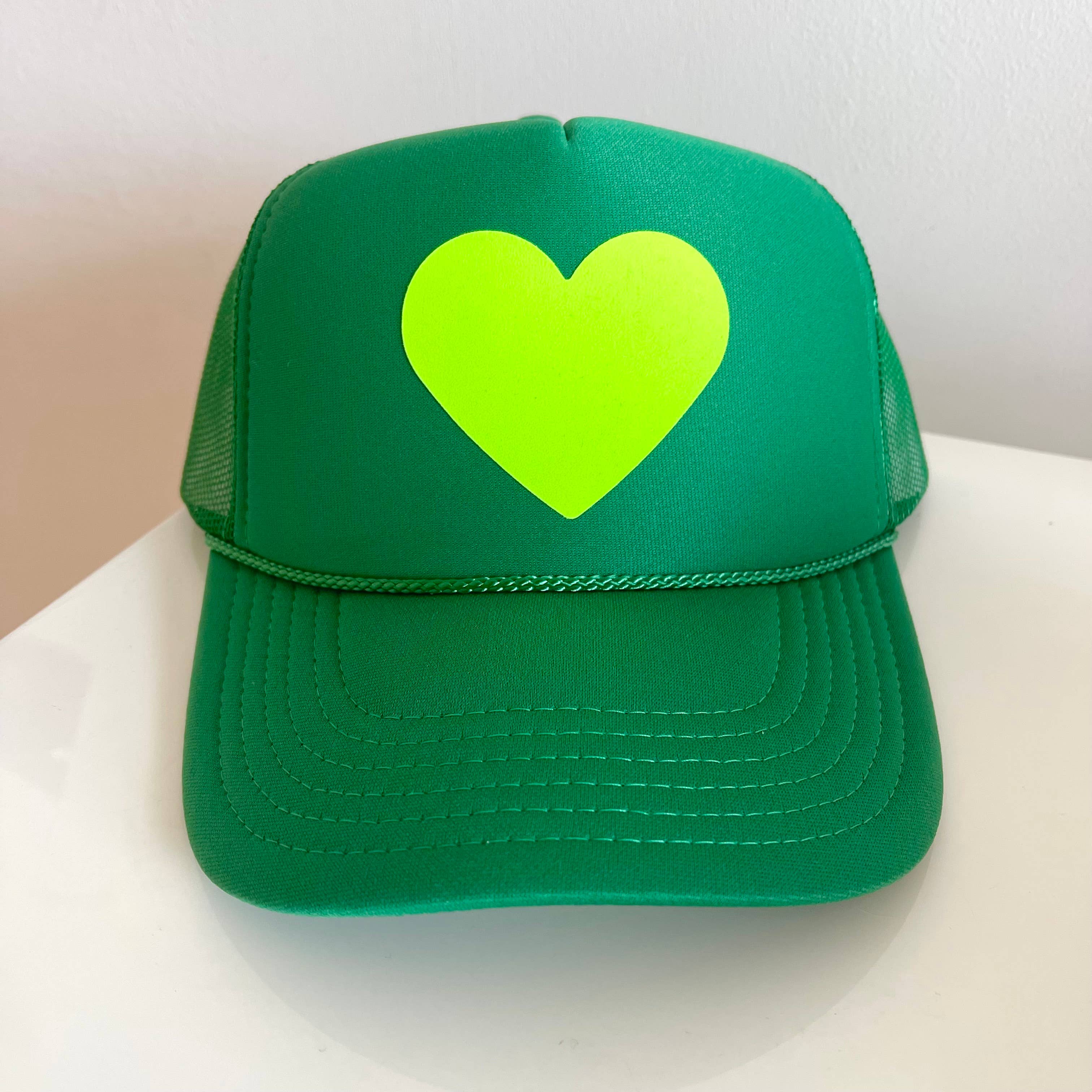 Rad Hat Society - Wholesale Trucker Hat - Women's - St. Patrick’s Day Heart Hat0