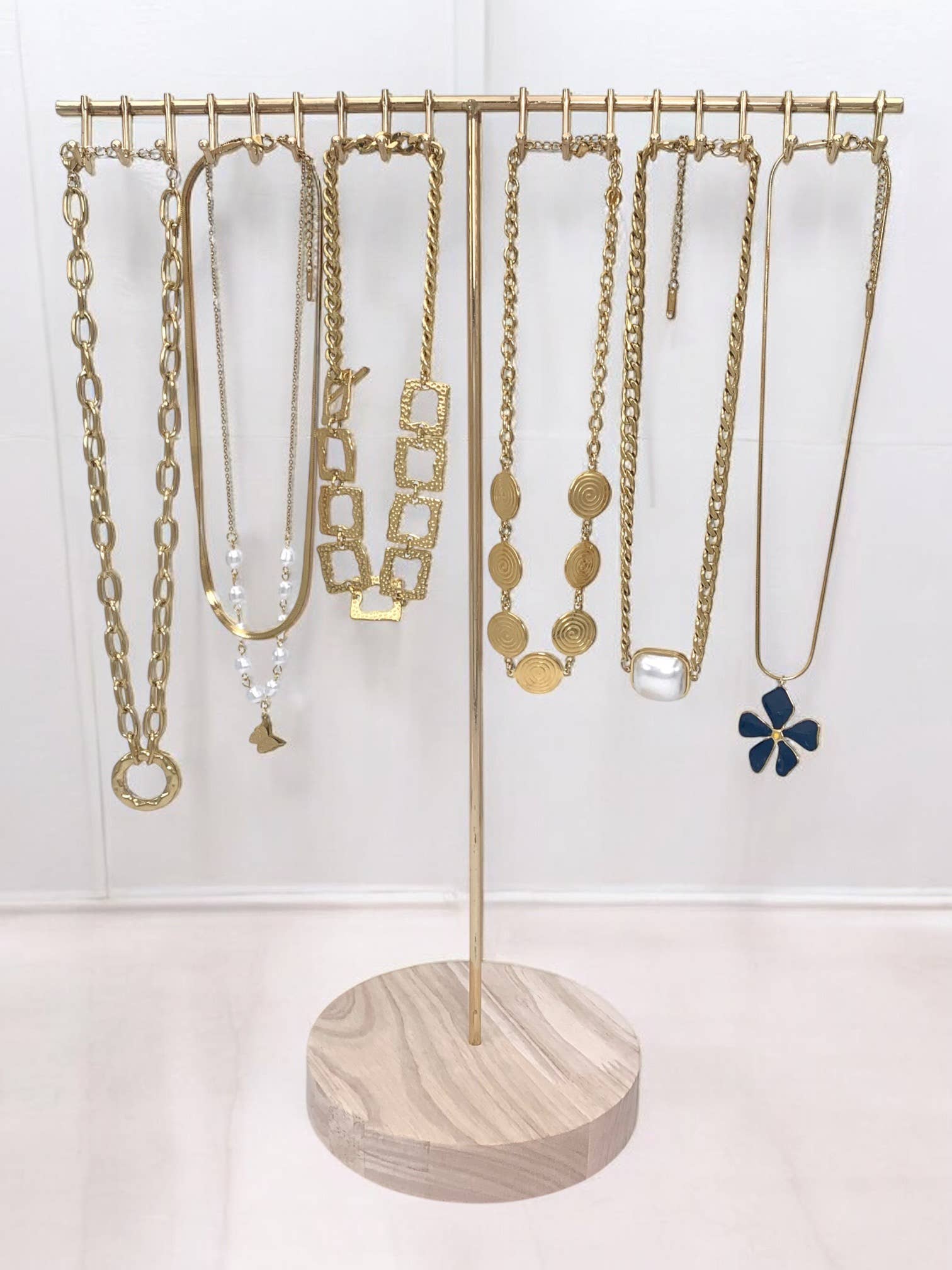 Gold SET76 stainless steel necklace set for wholesale on Faire