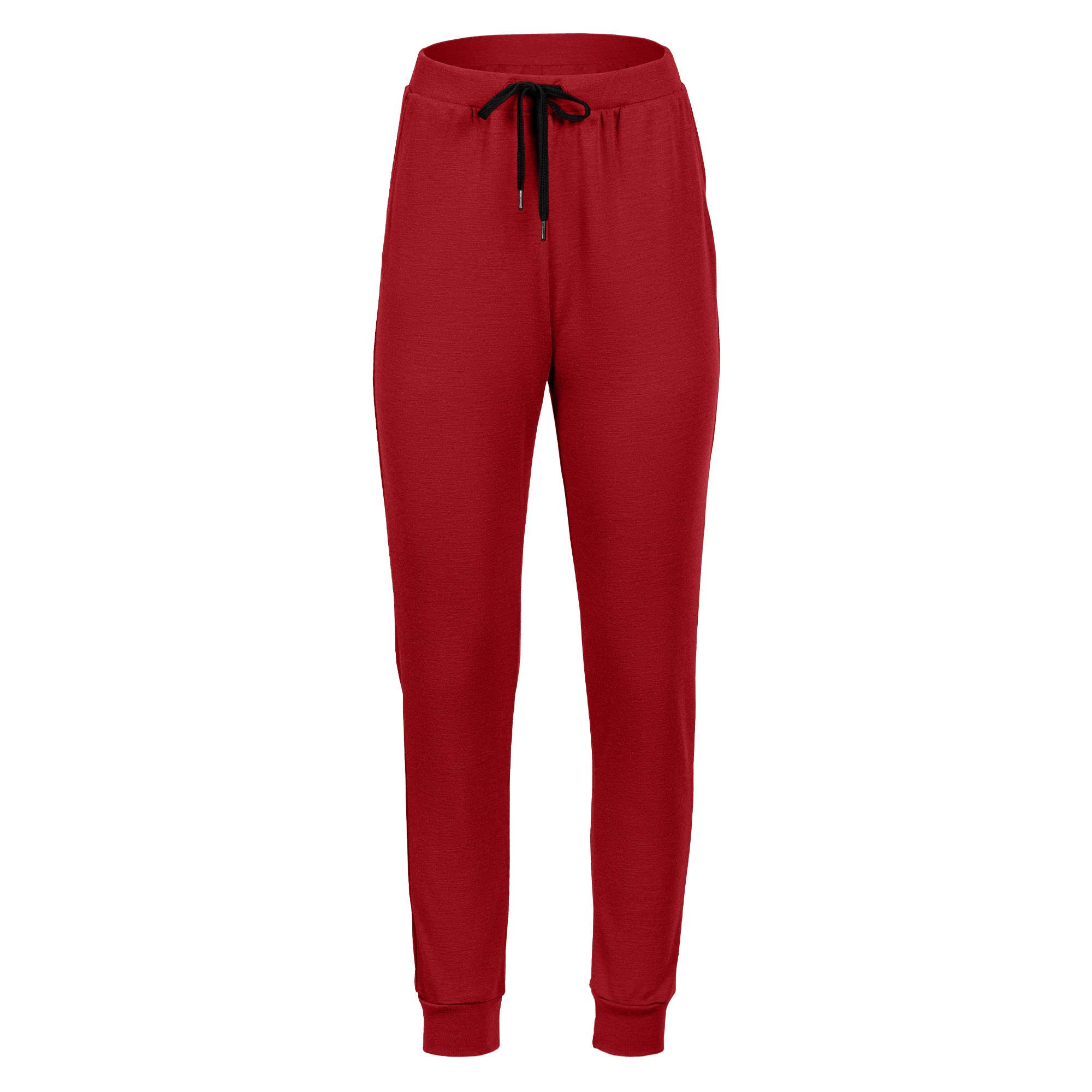 menique - Wholesale Athletic Sweatpants/Joggers - Women's - Women's Merino Wool Jogger Sweatpants Cherry Red14