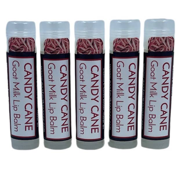 Whitetail Lane Farm Goat Milk Soap - Wholesale Lip Balm - Candy Cane Goat Milk Lip Balm4