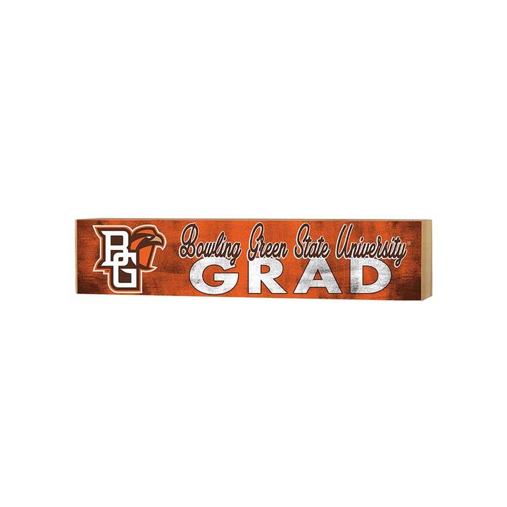 3x13 Bowling Green Falcons Grad Block Sign for wholesale by KH Sports Fan