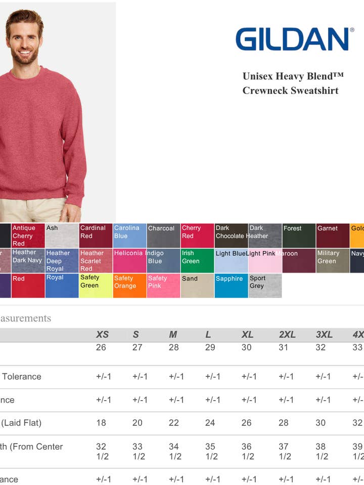 MYES BULK APPAREL - Wholesale Sweatshirt - Unisex - Gildan Heavy Blend Fleece Sweatshirt – Everyday Warmth2
