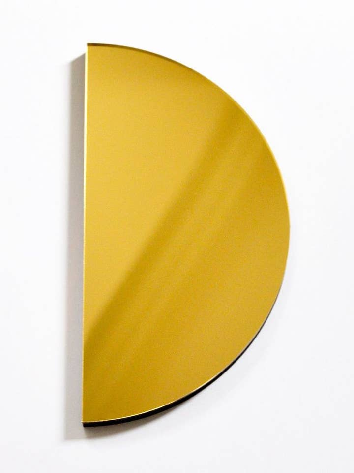 Gold Semi Moon Mirror for wholesale by Swell Made Co.