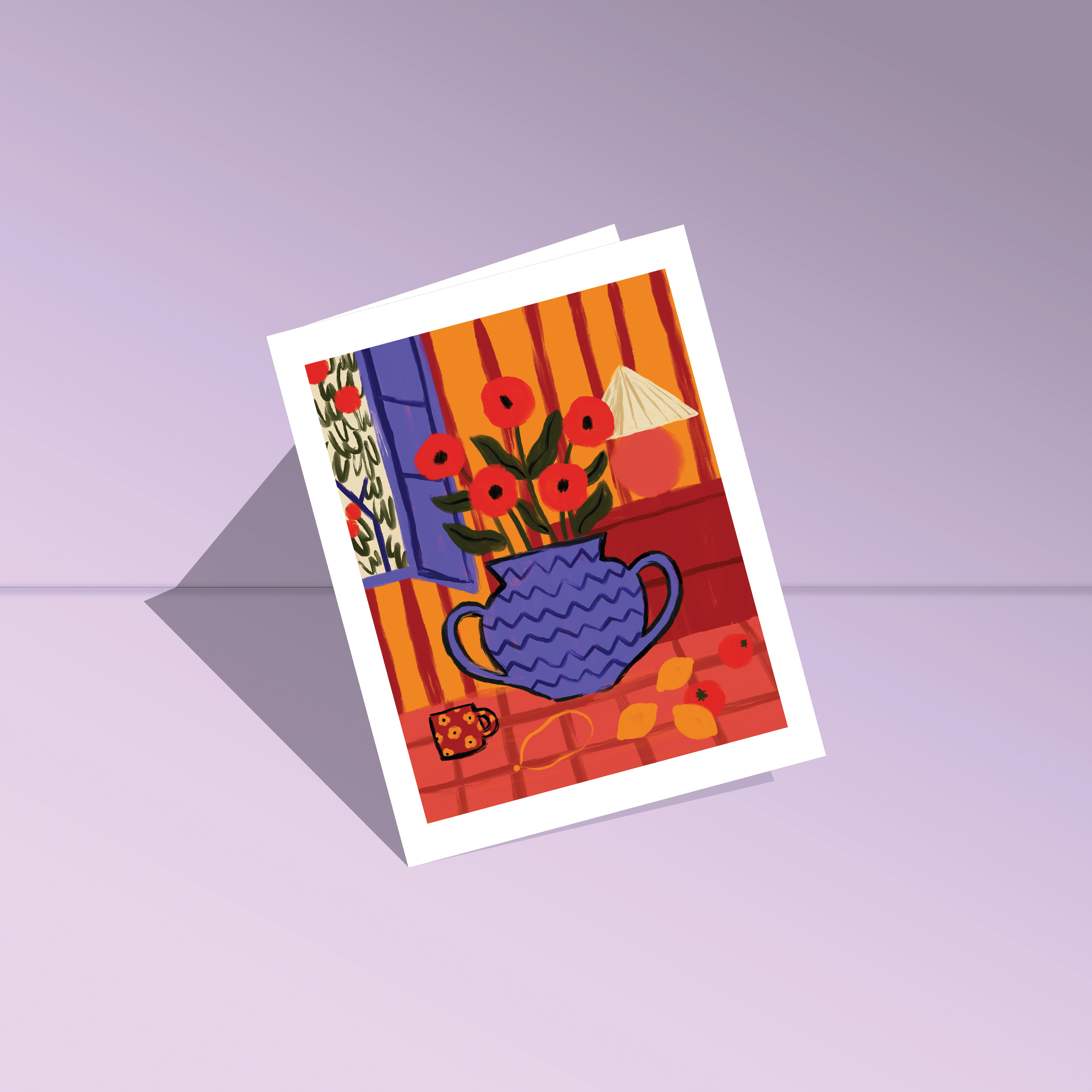 Allison Poplett - Wholesale Everyday Greeting Card - Poppies Greeting Card1