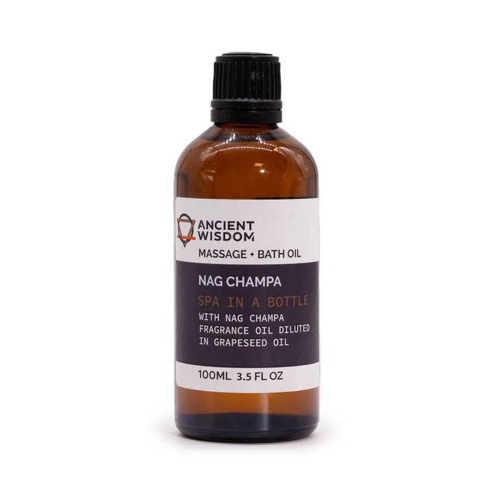 Ancient Wisdom - Wholesale Massage Oil/Gel - Nag Champa Massage Oil - 100ml