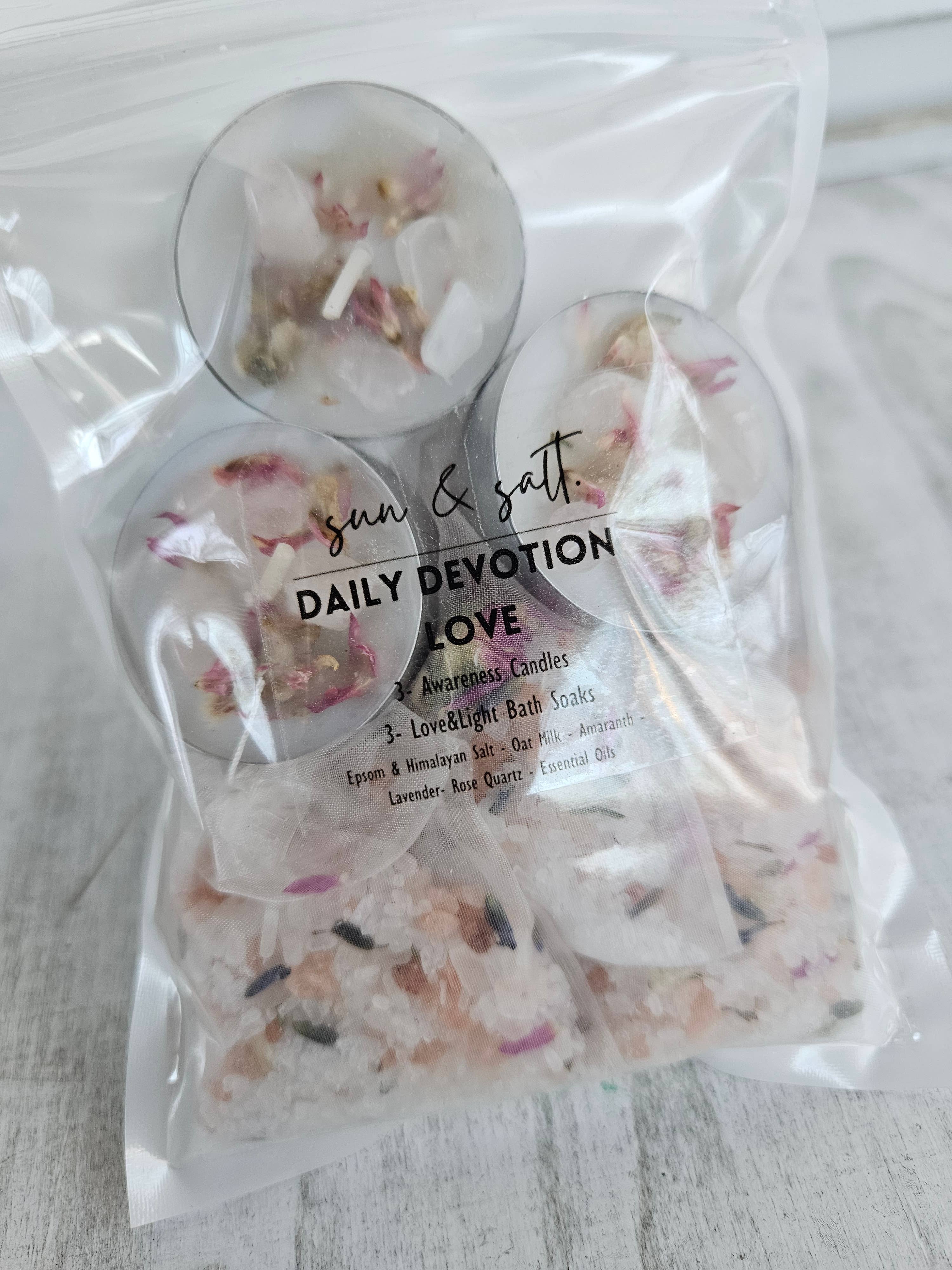 Lux&Lou – wholesale Bath & body set – Daily Devotional - Love - Bath Kit - Bath Soak - Bath Salt2