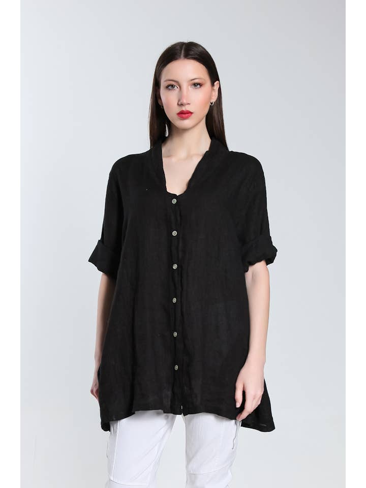 TINA Stephens Italy/Tees By Tina – Großhandel Hemd mit Button-down-Kragen – Damen – Princess Swing Top mit Taschen (BQ164)12