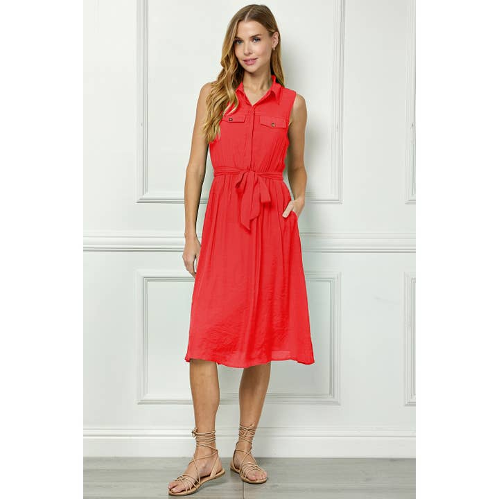 Winslow Collection - Wholesale Dress - Women's - TAILORED GAUZE SHIRT DRESS