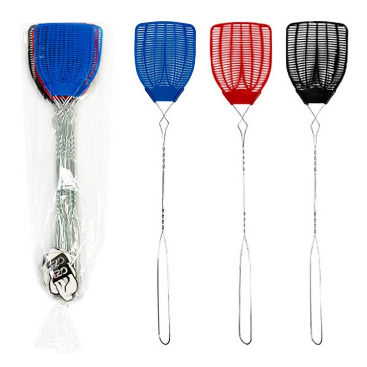 Deluxe Import Trading - Wholesale Insect repellent - Metal Fly Swatters 4 Colors