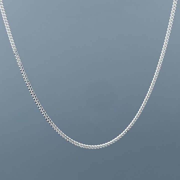 1,4 mm Sterling Silver Curbkedja för wholesale av Something Silver