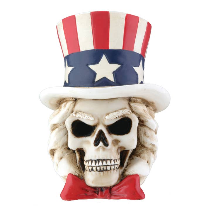 Pacific Trading - Wholesale Decorative Figurine - Y7726 Uncle Sam Skull Head