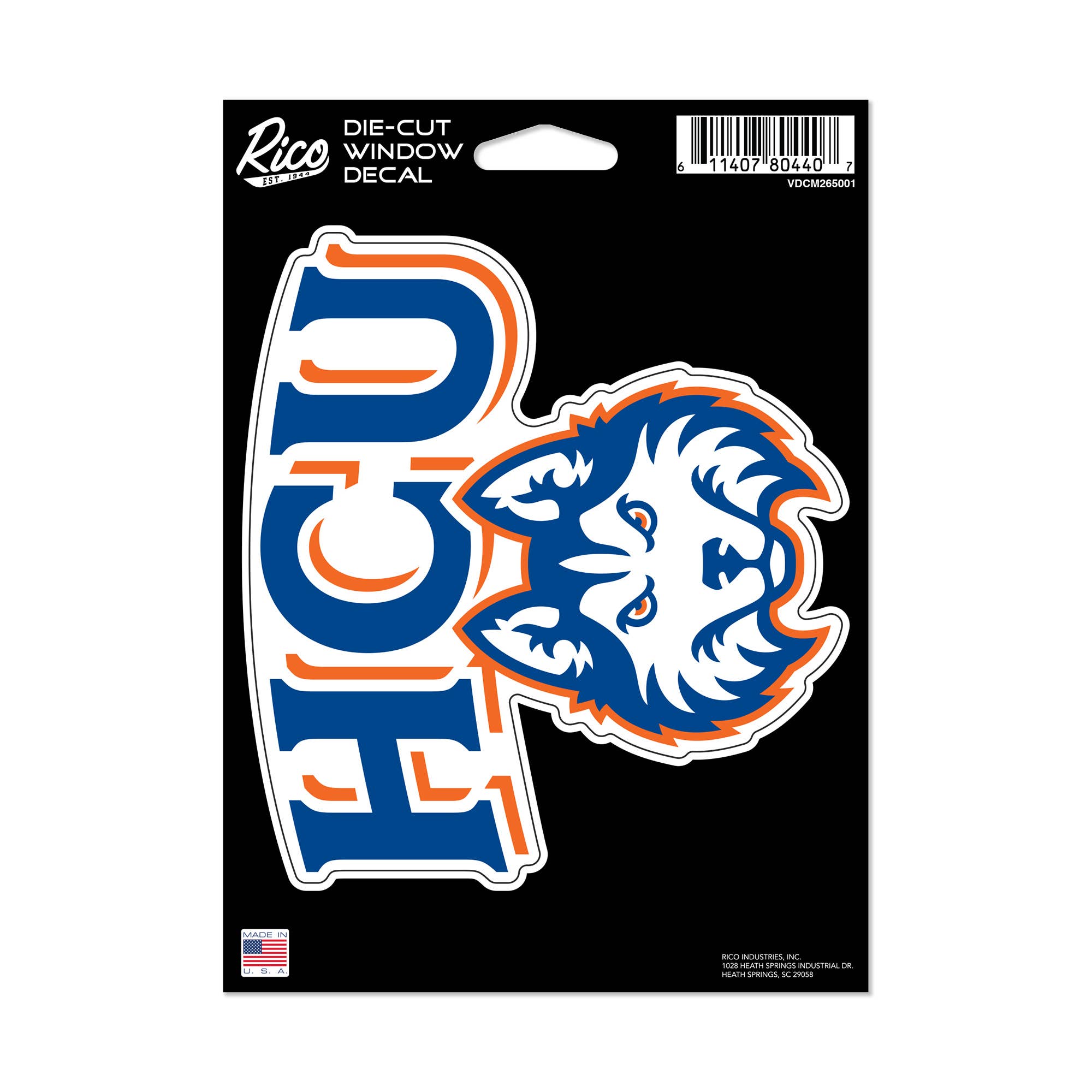 Rico Industries - Wholesale Car Decorative Charm - Unisex - NCAA  Houston Christian Huskies  Medium Die Cut Decal0