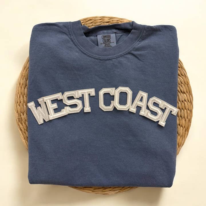 T-shirt à manches courtes West Coast Comfort Colors, T-shirt West Coast pour la vente par Threads And Needles, INC.