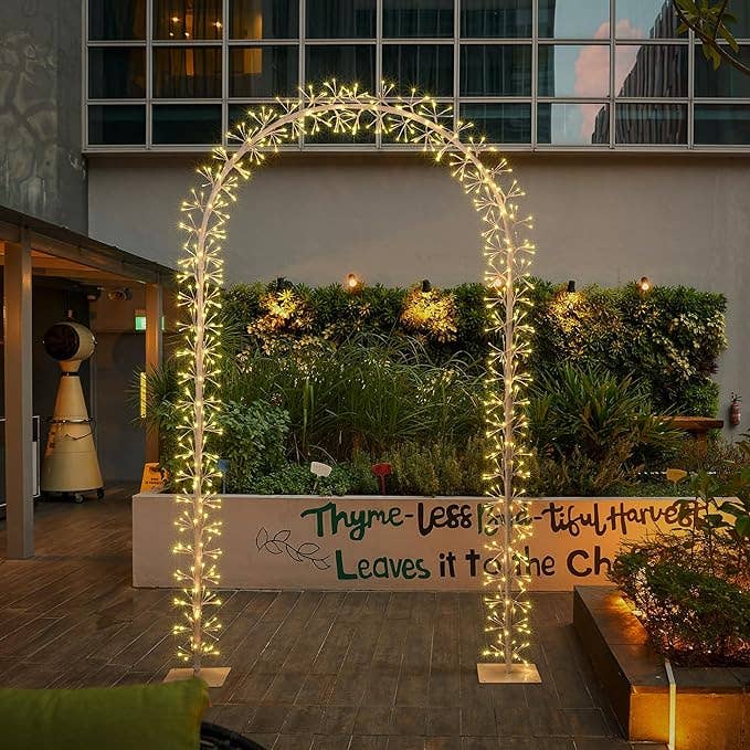 LIGHTSHARE - Wholesale Outdoor Ornament/Decor - Lighted Garden Arbors Bridal Wedding Arch Backdrop Stand Out10