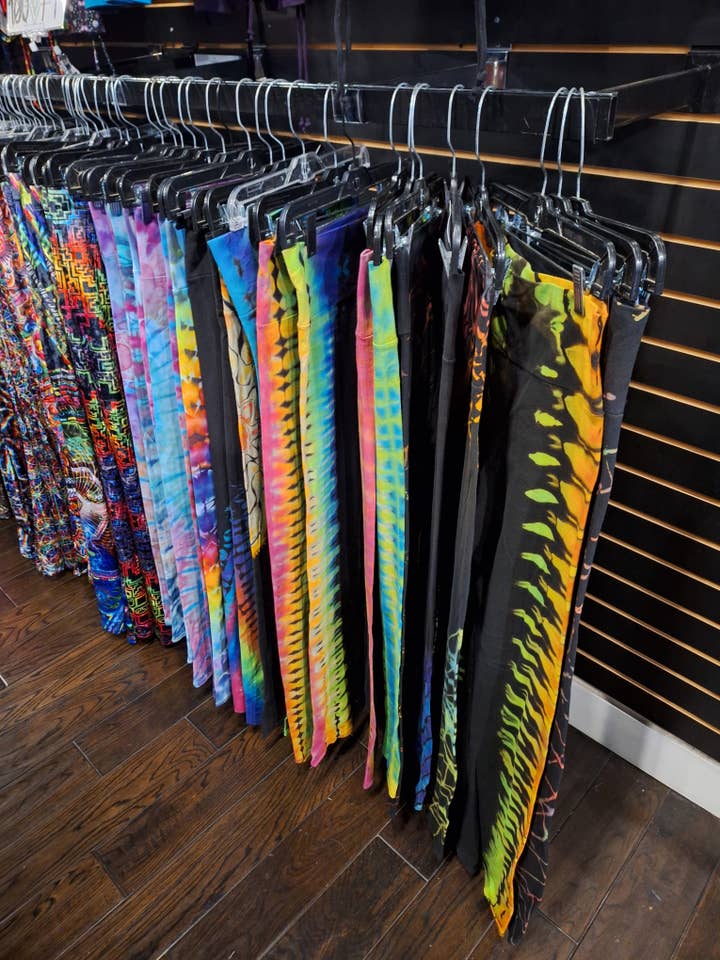 Love on Haight - Tie Dye - Slim Bell Leggings - $82 for wholesale by The Headspace