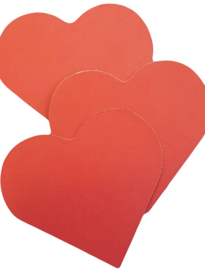 Magnétique découpé à l'emporte-pièce - Grand cœur unicolore pour la vente par Creative Shapes Etc.