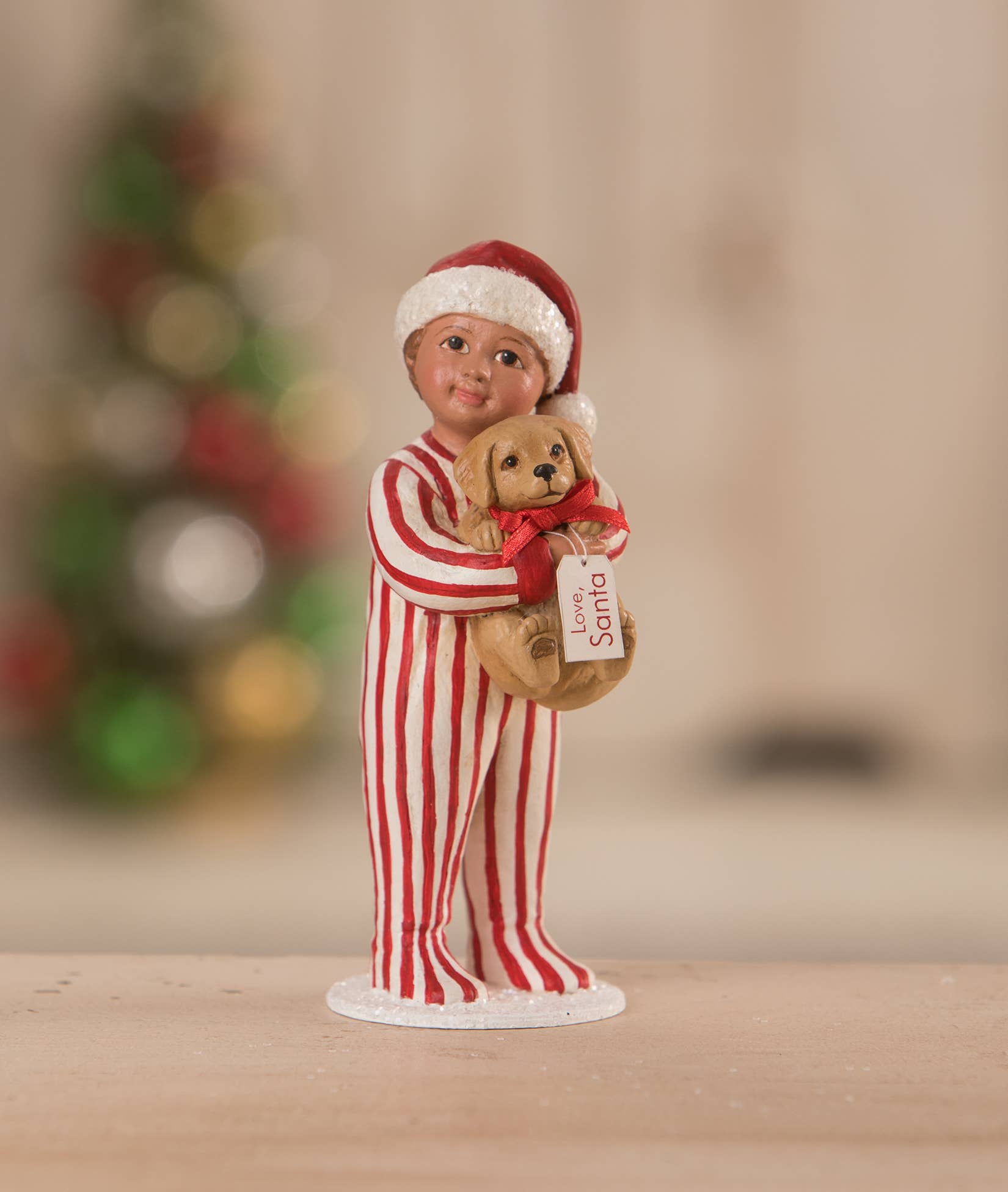 Bethany Lowe Designs - Wholesale Christmas Decoration - Matthew's Christmas Puppy Surprise