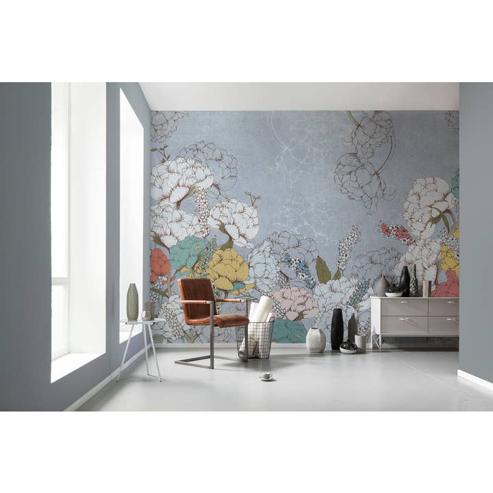 Carta da parati fotografica in pile - Piantare peonie - dimensione 400 x 250 cm per la vendita all'ingrosso da parte di Komar Products GmbH & Co. KG