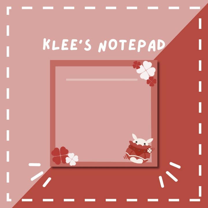 Studio Ayu - Wholesale Notepad - Klee Notepad - Genshin Impact Series