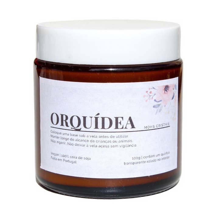 Soy Wax Candle - Orchid Aroma for wholesale by MOHS Cristais