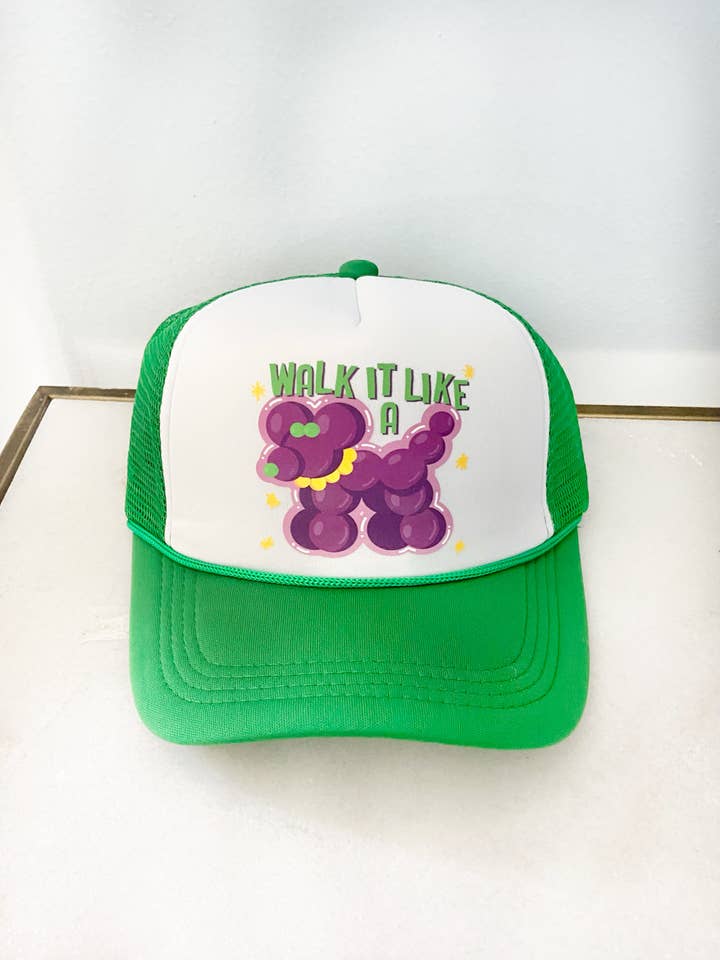 Perlehunde Trucker Hat - Mardi Gras for engroshandel hos Valois Designs