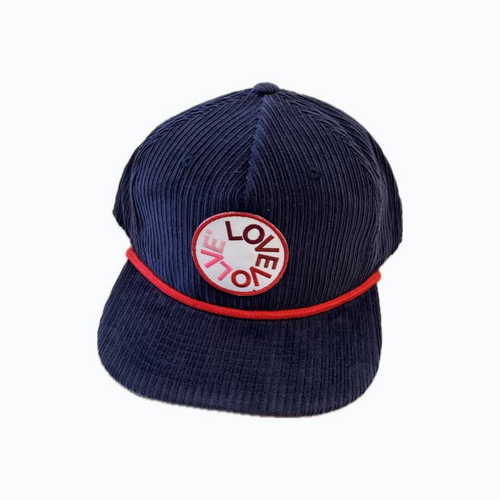 Corduroy Hat: Navy Blue for wholesale on Faire