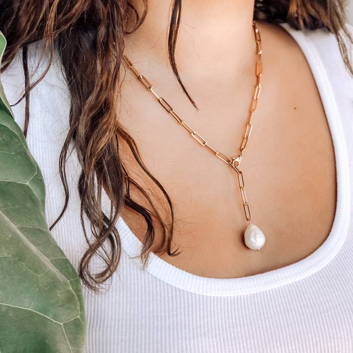 Lotus Jewelry Studio - Wholesale Y-Neck/Lariat Necklace - Maldives Pearl Necklace2