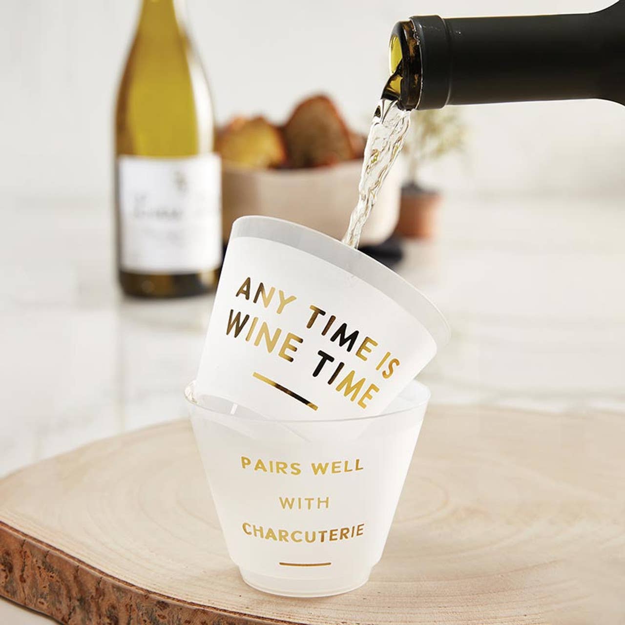 Santa Barbara Design Studio by Creative Brands - Wholesale Disposable Cup - Frost Cup - Wine Time - Set of 81