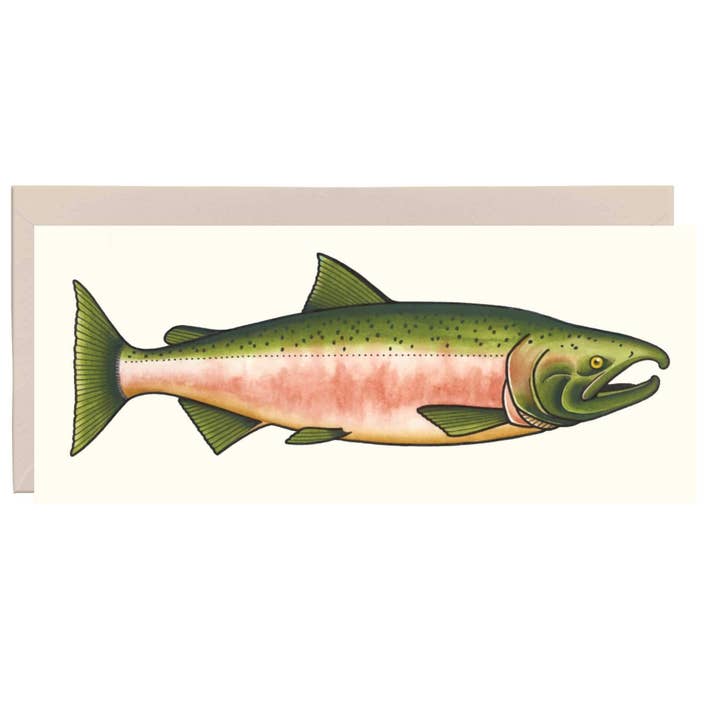 Salmon No. 10 Card - Jesse D. series for wholesale by Apricity Press