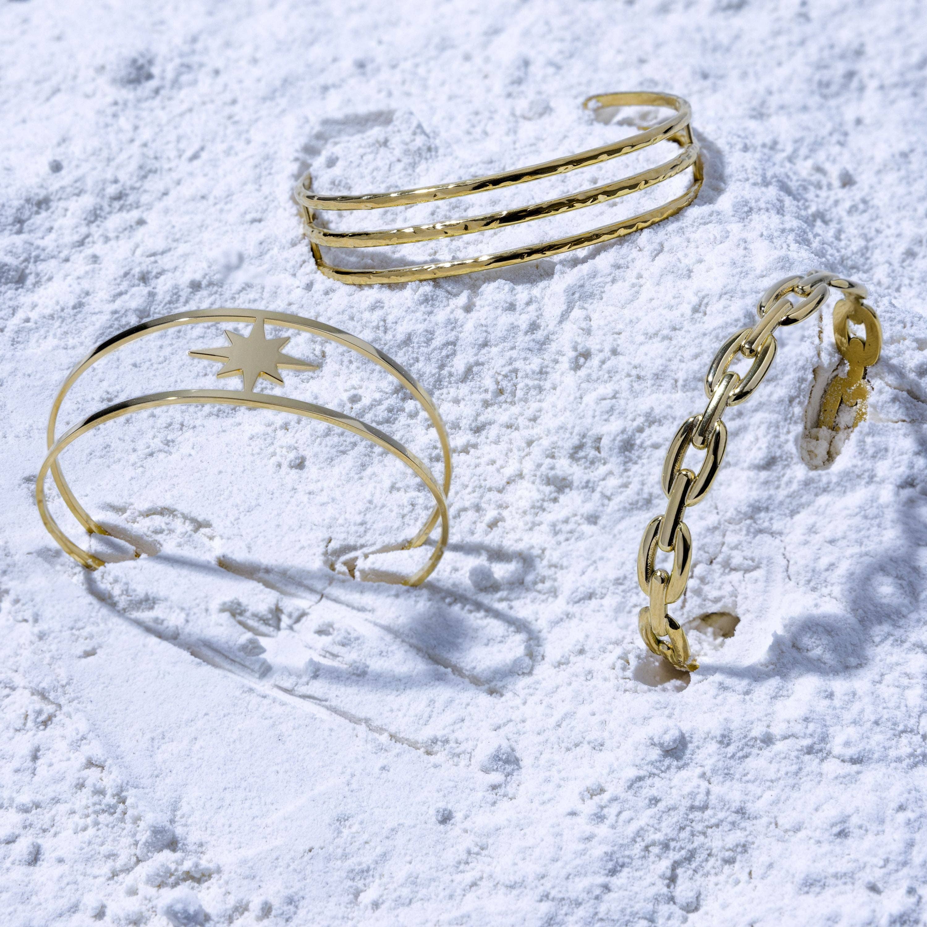 Luxenter - Wholesale Cuff Bracelet - Pulsera acabada en oro amarillo de 18K - Ugri4