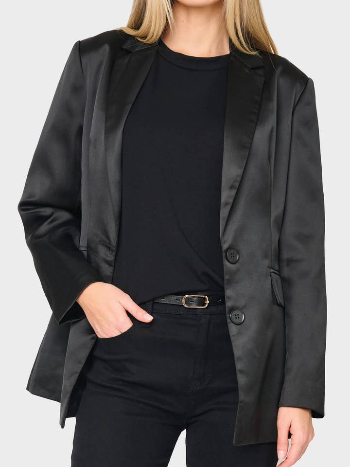 Blazer long Shine Effect pour la vente par Gibsonlook