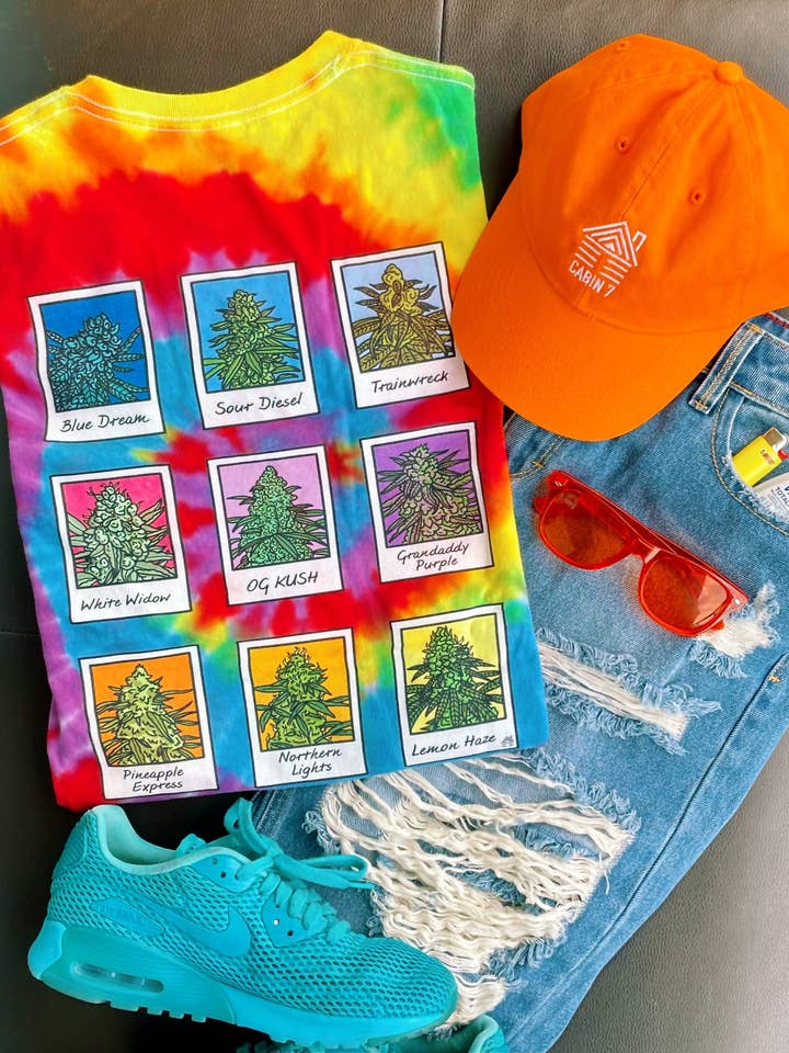 Cabin 7 Originals - Wholesale T-Shirt (Graphic) - Women's - Nugshots Tie Dye T-Shirt2