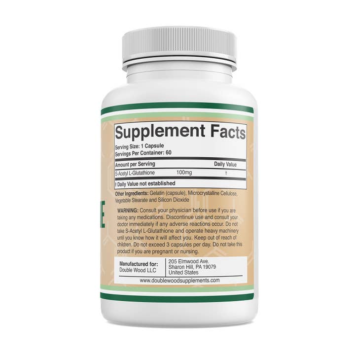 Double Wood Supplements - Wholesale Oral Supplement/Vitamin - S-Acetyl L-Glutathione
