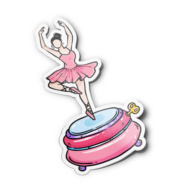 90s Stickers Ballerina Vinyl Waterproof Stickers for wholesale by Girls Printing House