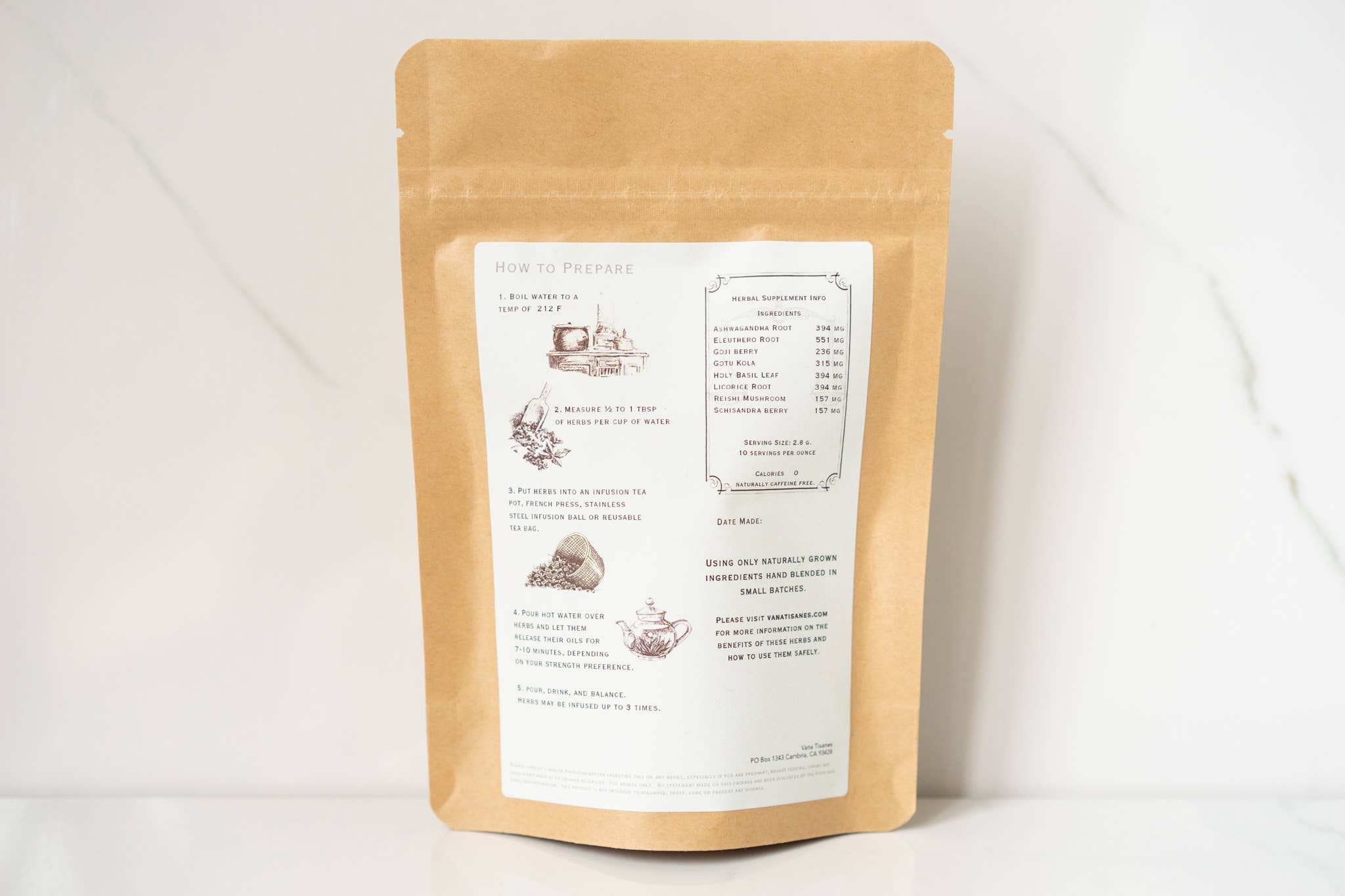 Vana Tisanes - Wholesale Loose Tea - Adapt Herbal Tea2
