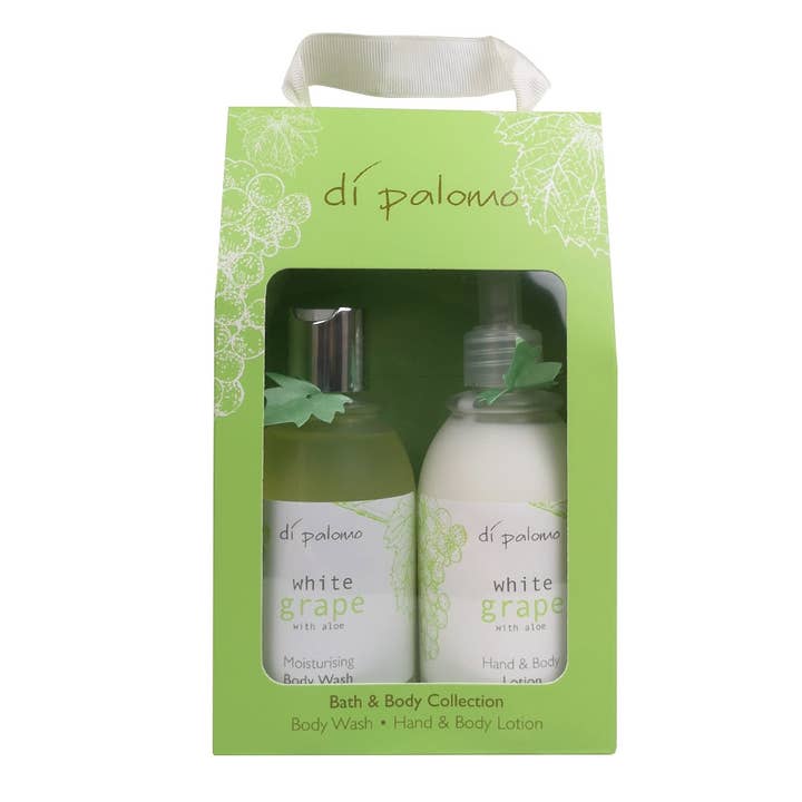 White Grape Bath & Body Collection Set for wholesale by Flame & Fragrance Ltd