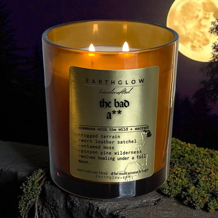 The Bad A** | 11 oz Natural Soy Blend Candle for wholesale by Earthglow