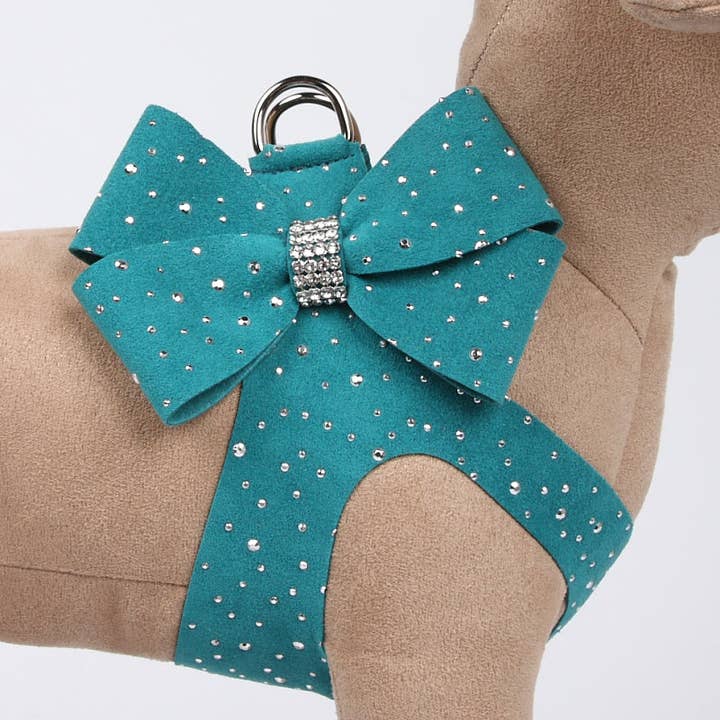 Silver Stardust Nouveau Bow Step In Harness for wholesale by Susan Lanci Designs