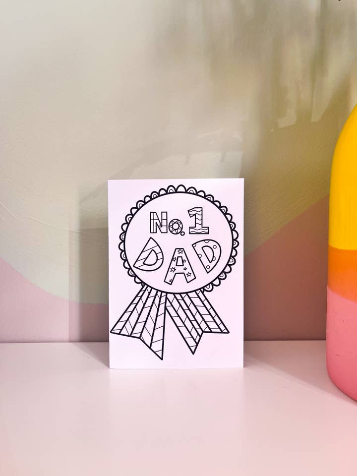 COLOUR IN cartões de saudação dia pai, Manchester por atacado de Blümeli Shop