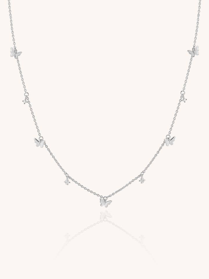 Collier or FIVE BUTTERFLIES 1 pour la vente par Aran Jewels