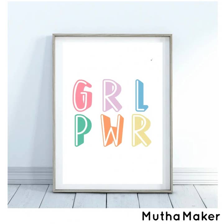 G R L P W R for wholesale by Mutha Maker
