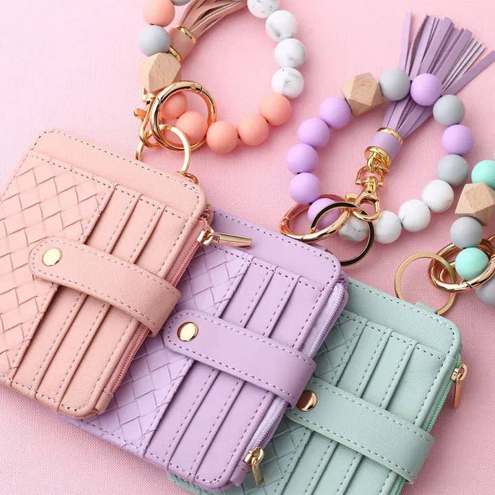 MiMi Wholesale - Wholesale Wallet - Women's - BB139x205 Nina Quilted Beaded Keychain Bracelet Wallet3