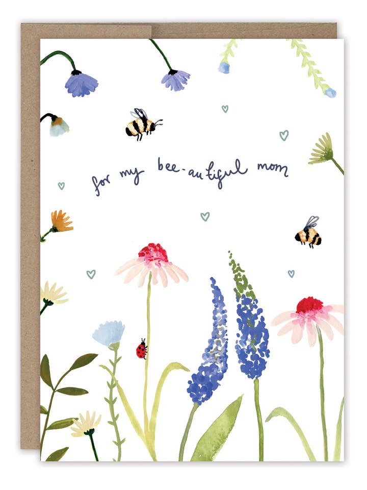 Bee-autiful Mother's Day Card for wholesale by Biely & Shoaf