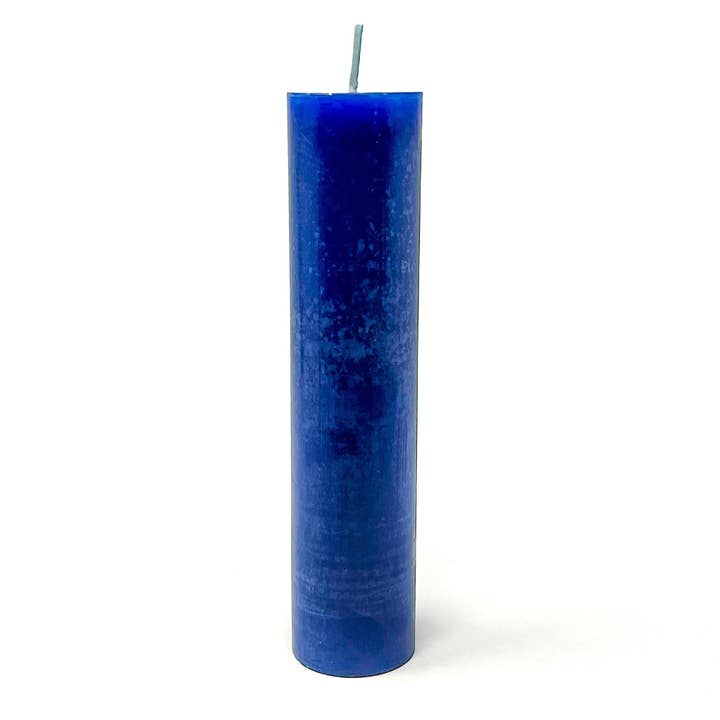 COMMUNICATION - BLUE - Spellcasting Pillar Candle for Symbol Carving & Herb Rolling for wholesale by House Of Intuition