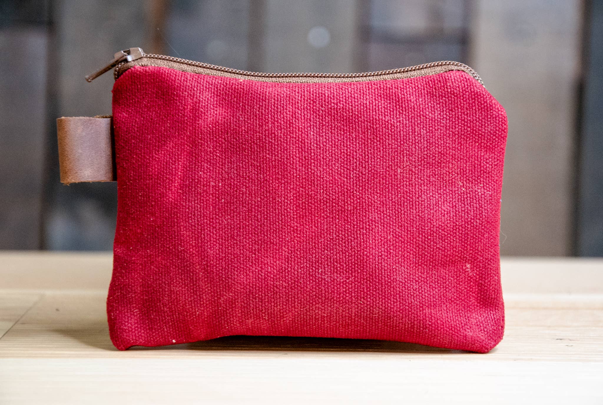 In Blue Handmade - Wholesale Pouch - Unisex - Small Handmade Waxed Canvas Zipper Pouch18